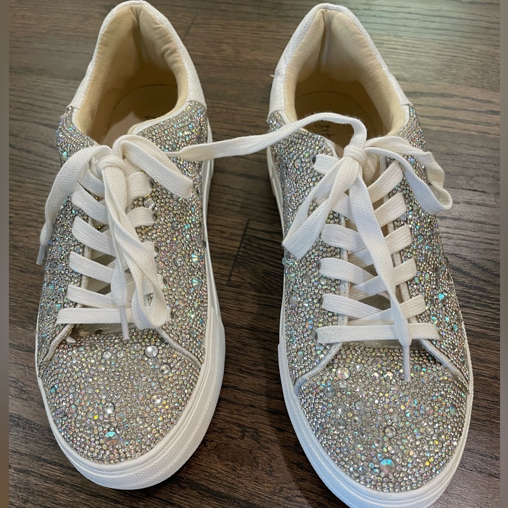 Betsey Johnson Rhinestone sneakers